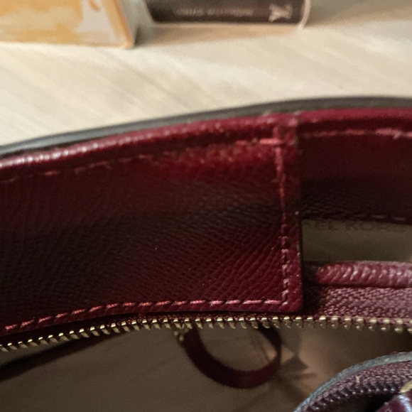 Michael Kors Red Tote Bag with Gold Hardware - Picture 7 of 12